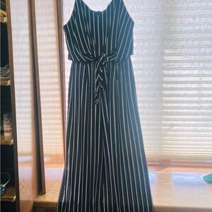 *New, No Tags* Monteau Women's Flowy Stripe Jumpsuit Romper